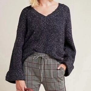 Anthropologie Maggie Bell Sleeve Sweater